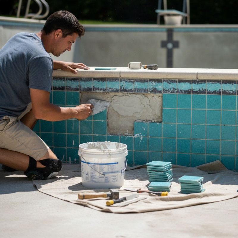 Pool Coping Repair