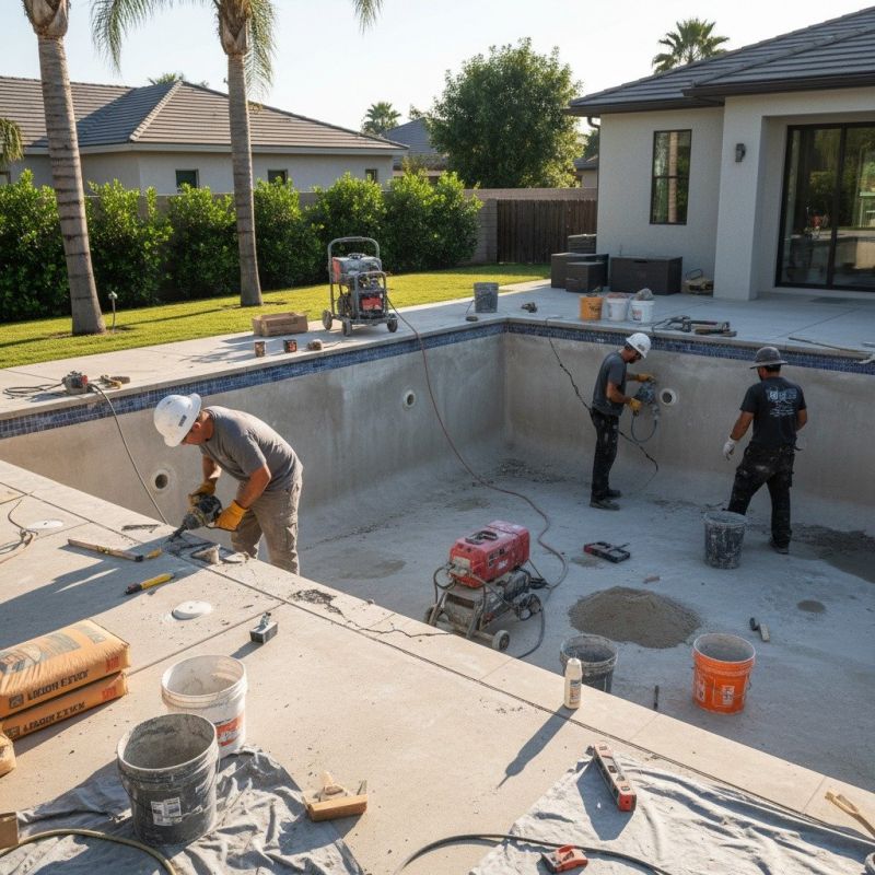 Pool Coping Repair