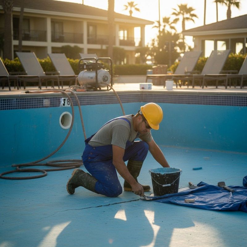 Pool Coping Repair